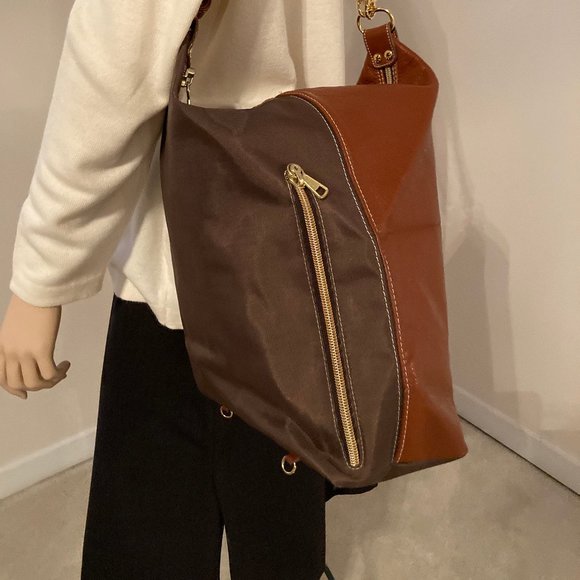 ISANTI Backpack / Shoulder Bag, Two Toned,, Made In Italy (NWOT) - Picture 1 of 13